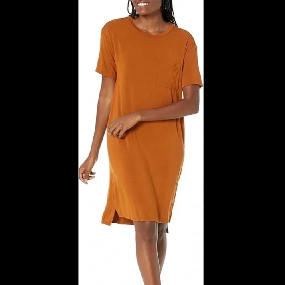 Daily Ritual Women's Midi Dress in Orange